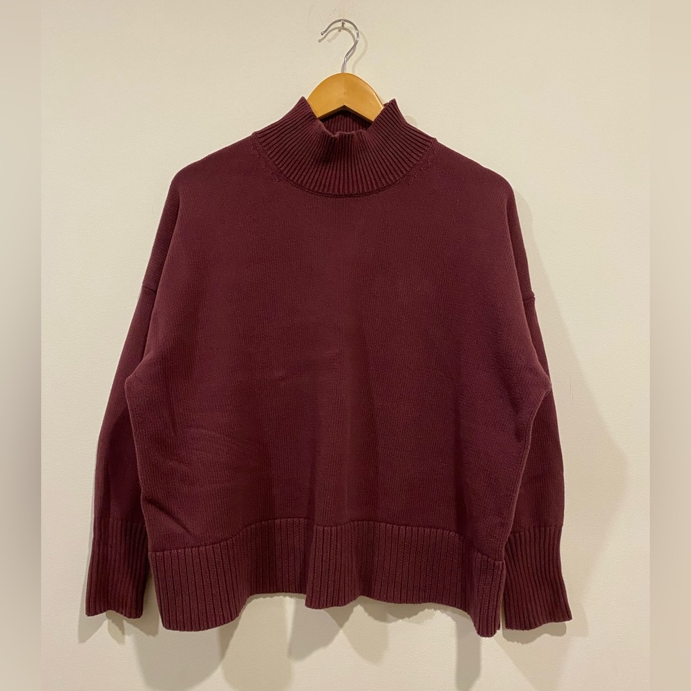 GAP Cotton Mock Turtleneck Boxy oversized sweater